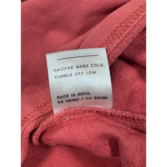 Pact Cinch Side Pullover Long Sleeve Top Women’s Small Coral Organic Cotton Soft - Picture 8 of 11